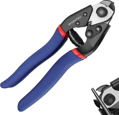 Produktbild von Famanu Drahtkabelschneider 190 mm - Chrom-Vanadium-Stahl, ergonomischer Griff