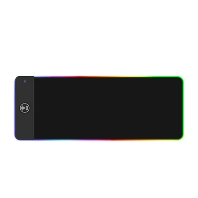 Produktbild von ZELURXX RGB Mauspad mit kabellosem Laden, 800×300mm, wasserdicht, rutschfest, 14 Lichtmodi, Touch-Steuerung