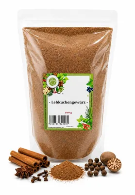 Produktbild von K T 500 g Lebkuchengewürz Gewürzzubereitung für Pfefferkuchen - und Weihnachtsgebäck - 1A Qualität