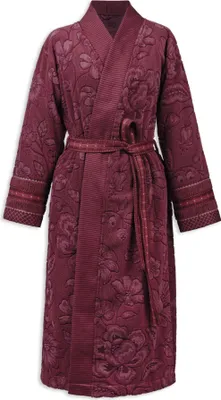 Produktbild von Pip Studio Bademantel Jasmin Jacquard  Farbe Dunkeles Rosa Größe S