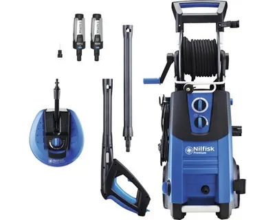 Produktbild von Nilfisk PREMIUM 190-12 POWER EU Hochdruckreiniger Aufrecht Strom 650 l/h Blau, Schwarz