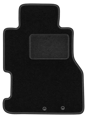 Image de Tapis conducteur en moquette pour Honda Civic VII 2001-2005 (3-drzwiowy hatchback/coupé) – 1 pièce, noir, sur mesure – Wielganizator LUX