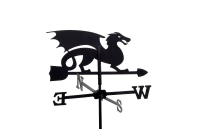 Produktbild von SvenskaV Wetterfahne Drache klein in schwarz