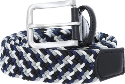 Produktbild von Vanzetti Herren Gürtel - Bandgürtel, Stretchgürtel geflochten Schwarz/Marine 100 cm