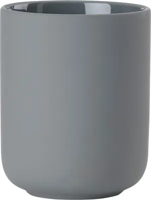 Produktbild von Zone Denmark Zahnbürstenbecher Ume, Zahnputzbecher, Steinzeug, Grey, H 10.3 cm, 330398