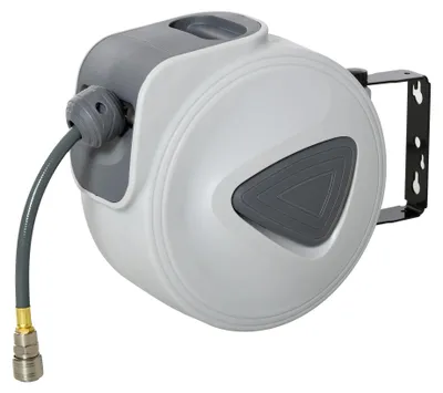 Obrázek produktu pro Automatický naviják na vzduchové hadice, délka hadice 10 metrů, kompatibilní s různými pneumatickými nástroji, barva: armádní zelená