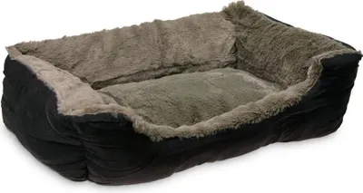 Zdjęcie produktu dla Beeztees pluszowe łóżko Baboo 48x37x18cm In, kolor: szaro-biały