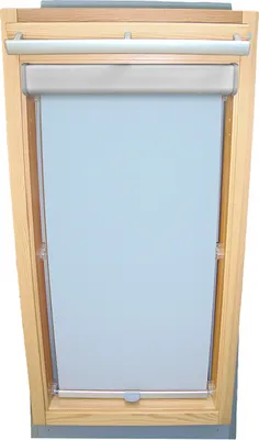 Produktbild von Rollo für VELUX Dachfenster THERMO Komfort Premium mit Blende und Haltekrallen GGL/GPL - 610 oder S10 - Hellblau