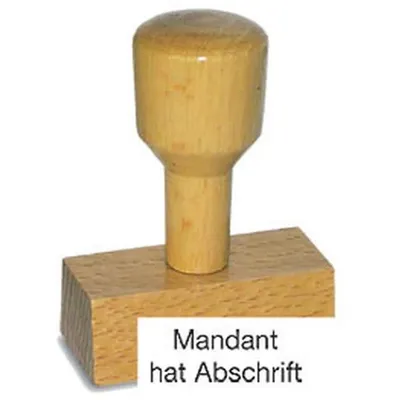 Produktbild von Vorgangsstempel - Mandant hat Abschrift