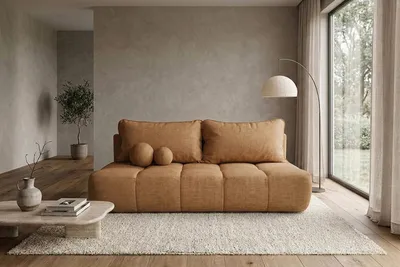 Produktbild von Kaiser Möbel Sofa mit Schlaffunktion und Bettkasten, Strukturstoff Verita, Kupfer, COCO