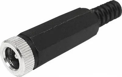 Obrázok produktu pre DC 2,5/5,5 konektor pre kábel s odľahčením struny