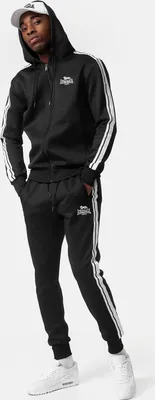 Produktbild von Herren Trainingsanzug mit Kapuze schmale Passform WEETWOOD Black/White XXL Lonsdale
