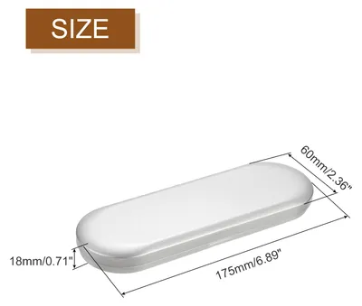 Produktbild von Metalldosen mit Deckel, 1 Stk. Kleine Blechdose 175*60*18mm Metalldose fš¹r Sš¹?igkeiten und kleinen Gegenst?nden - Silber