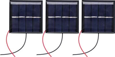 Zdjęcie produktu dla 3 sztuki mini ogniw słonecznych 0,45 W 2 V, mikroprzewodowa bateria polikrzemowa DIY
