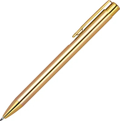 Produktbild von Druckkugelschreiber aus Metall / Farbe: Metallic gold