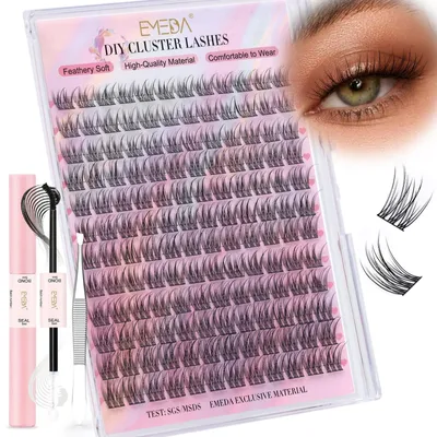 Productafbeelding van Wimperextensions - Wimperclusters kit - 10 tot 13 mm - Manga, natuurlijk en 3D