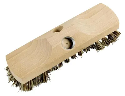 Produktbild von Andreas Bürsten 3065 Schrubber mit Bart Union, 22 cm, massives Kastenholz mit Alu-Gewinde, natur