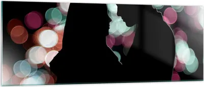 Produktbild von Bilder auf glas - Paar Liebe Beziehung - 140x50cm - Glasbilder - Wandbilder - Kunstdruck - zum Aufhängen bereit - Wanddekoration aus Glas - Glas Bilder - Wandbild auf Glas - Einteilig - GAB140x50-2551