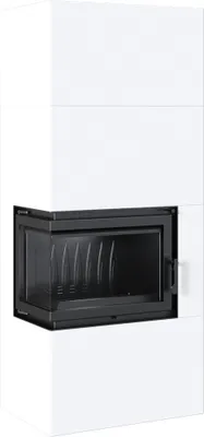 Produktbild von Kamineinsatz Simple Box Links 8 kW Ø 200 Bianco