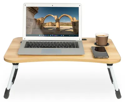 Image de Table pliante pour ordinateur portable pour support de lit