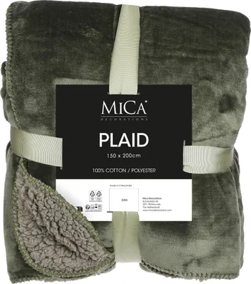 Produktbild von Fleecedecke - dunkelgrun - 200 x 150 cm - Polyester - Mardy - fleece plaid