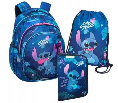 Produktbild von Jerry Lilo Stitch Disney Blaues 19l Coolpack 3-teiliges Rucksack-Set