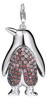 Produktbild von Esprit Charm Anhänger 925er Sterling-Silber Silber Rot Zirkonia ESCH90976C000