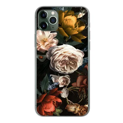 Produktbild von MuchoWow® Handyhülle Schutzhülle Hülle für iPhone 11 Pro Max Blumen - Natur - Muster Silikon Softcase Handy Hülle - Schutz