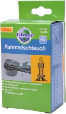Produktbild von Filmer 45.283 Fahrradschlauch 26 x 1 3/8 Dunlop - Schlauch für 26" Fahrrad