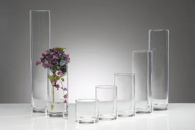 Produktbild von Glasvase "Cyli HC" Ø 10cm x 20cm | Zynlindrische Vase Blumenvase Glas