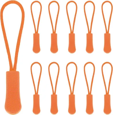 Obrázok produktu pre Zippers na zips, 50 kusov, nylon, 6,6 cm, oranžová farba, vhodné na kabelky a batohy