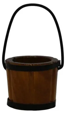 Produktbild von Holzkübel für Krippe 2,5 cm hoch, Ø 2,5 cm, Krippenzubehör aus Holz