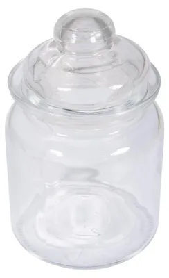 Glasgefäß mit Deckel, 8 cm Ø, 280 ml, transparent