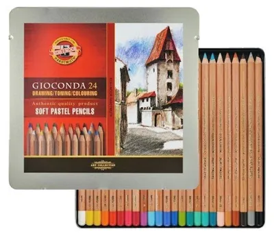 Immagine prodotto di Set di matite a secco pastelli Toison D OR Koh-i-noor 24 pezzi