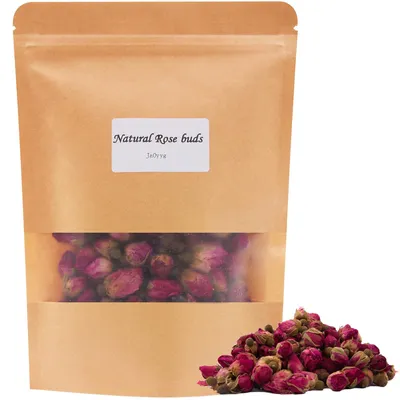 Getrocknete Rosenknospen, 50 g, essbar, für Tee & Deko