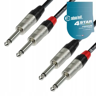 Immagine prodotto di Cavo audio Adam Hall K4TPP, 2 connettori jack, 6 metri, stereo