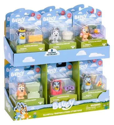 Image de Bluey. Figurine avec accessoires mixtes