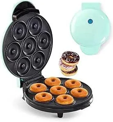 Mini-Donutmaschine 700 W, 7 Löcher, Antihaftbeschichtung, 30,5 cm