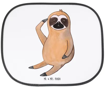 Produktbild von Mr. & Mrs. Panda Auto Sonnenschutz Faultier Vogel - Weiß - Geschenk, Nachdenklich, Spinner, Genervt, Sonnenblende, Fürs, saugnapf, Müde, Autoscheibe