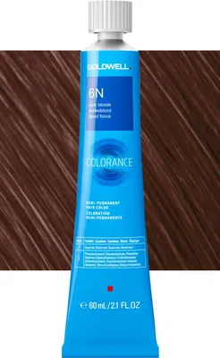 Produktbild von Goldwell Colorance 6N Dunkelblond 60 ml, Dunkelblond, 6N, Dark Blonde, Unisex, 60 ml, Alle Haare