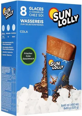 Image de Sun Lolly Glace à l'eau Cola 8 pièces