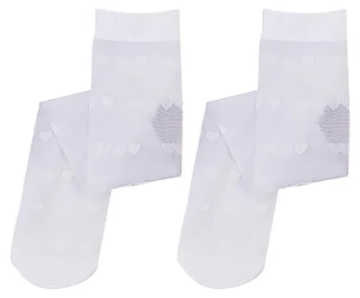 Produktbild von 1 Paar lange Damensocken, dünn, durchsichtig, einfarbig, Lolita-Herzmuster, passend zur Uniform, elastisch, bequem, JK-Stil, Wadenstrümpfe, Cosplay-Zubehör
