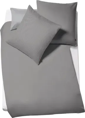 Produktbild von Lech buntgewebte Flanell-Bettwäsche Granit 135 x 200 cm