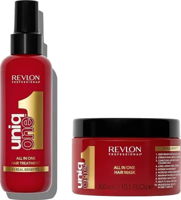 Produktbild von Revlon Uniq One All In One Hair Treatment Geschenkset 150ml Hair Treatment + 300ml Haarmaske