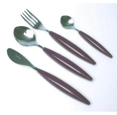Besteckset 24-teilig, violett, Edelstahl 18/10, spülmaschinengeeignet
