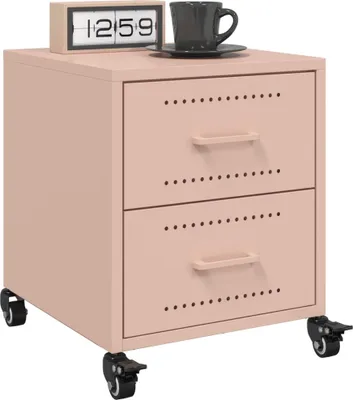 Zdjęcie produktu dla VidaXL 846629, Różowy, Stal, 360 mm, 390 mm, 435 mm, 2 szt.