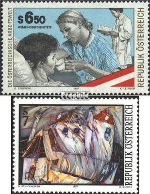 Produktbild von Briefmarken Österreich 1997 Mi 2233,2234 (kompl.Ausg.) postfrisch Arbeitswelt