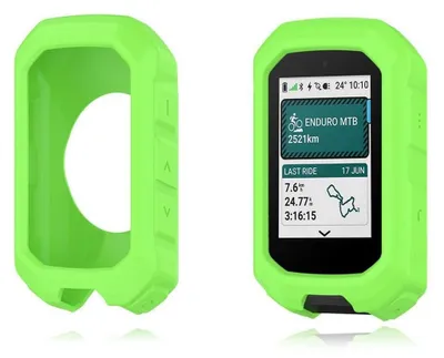 Produktbild von Schutzhülle für Garmin Edge MTB Fahrradcomputer, Silikon, Stoßfest, Staubdicht, Wasserdicht, Grün