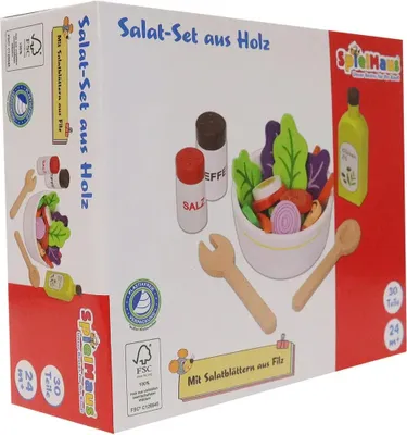 Produktbild von BEK Salat-Set aus Holz, 30 Teile
