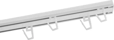 Produktbild von SN DECO - Wendeschiene Set, 2 oder 1 läufig, weiß, vorgebohrt, Innenlauf, Vorhangschiene, 100 cm